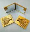 The new best-selling portable double-sided folding pocket-style makeup mirror is a popular daily necessity gift advertising makeup mirror details Picture